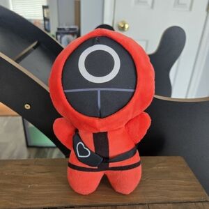 Squidgames Red And Black O Plush Toy